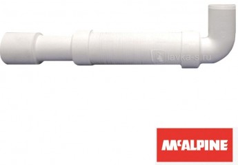 Сливная гофра MRMF2E90 под УГЛ. 90, вход 40 мм, выход 40/50, от 310 мм до 1000 мм Mc'Alpine
